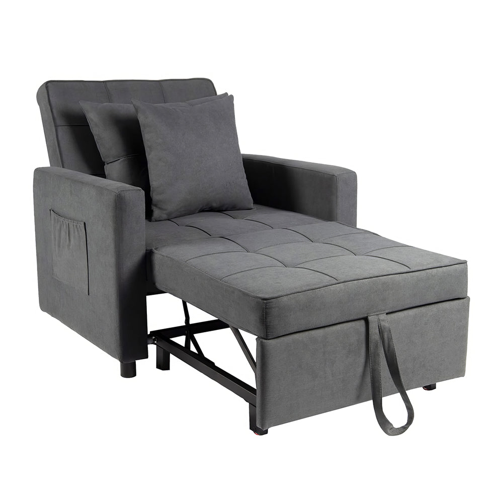 3-in-1 Convertible Sofa Bed Chair, Recliner Sleeper for Small Spaces