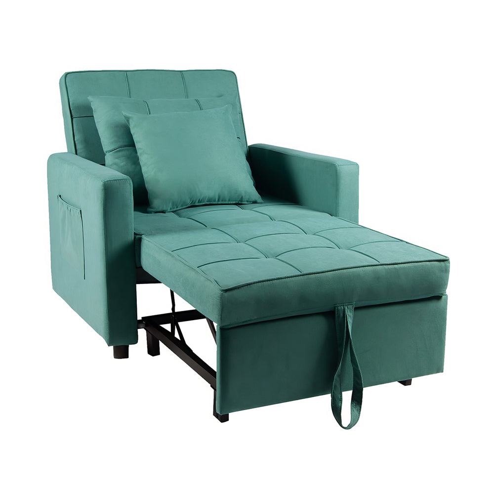 3-in-1 Convertible Sofa Bed Chair, Recliner Sleeper for Small Spaces