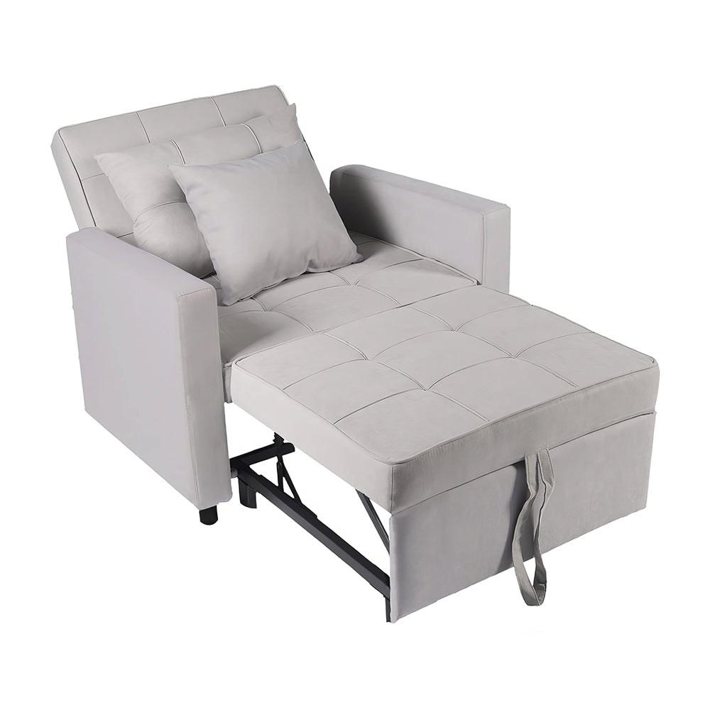 3-in-1 Convertible Sofa Bed Chair, Recliner Sleeper for Small Spaces