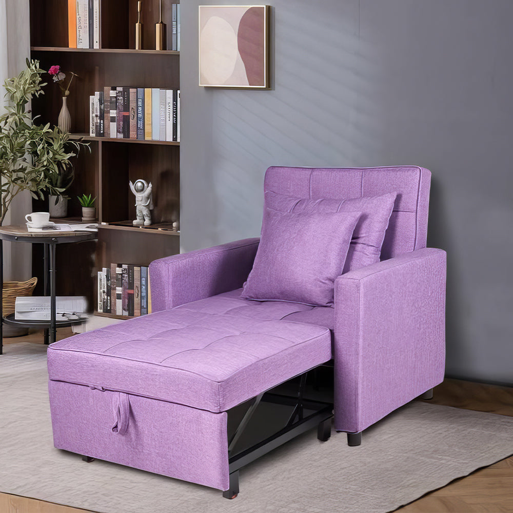 3-in-1 Convertible Sofa Bed Chair, Recliner Sleeper for Small Spaces