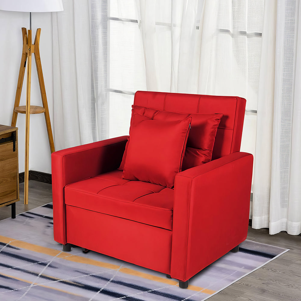 3-in-1 Convertible Sofa Bed Chair, Recliner Sleeper for Small Spaces