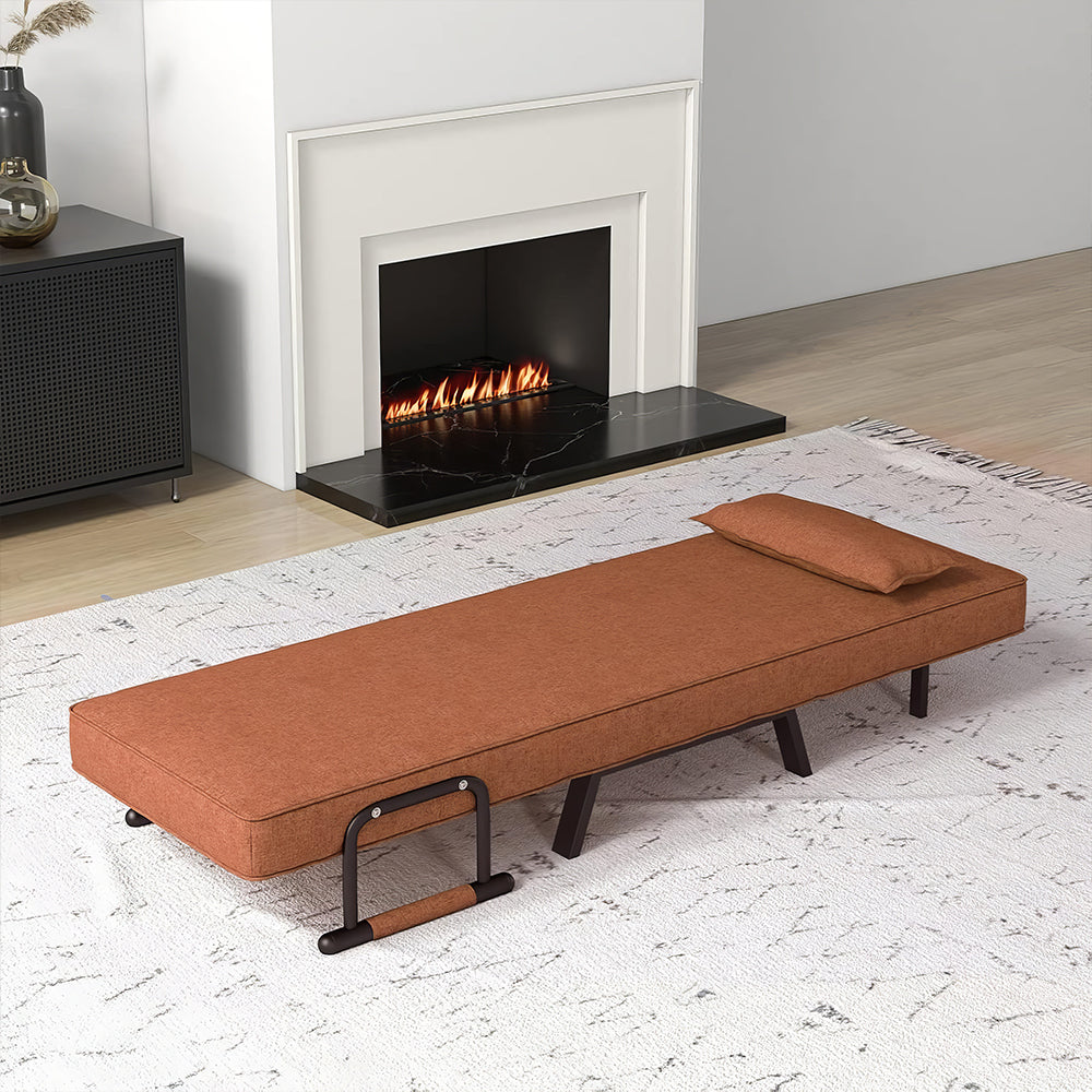 4-in-1 Convertible Sofa Bed Chair with Pillow, Adjustable Recliner
